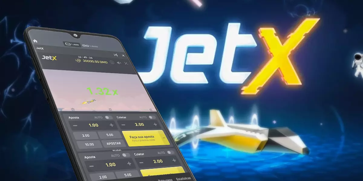 JetX mobile casino dashboard interface